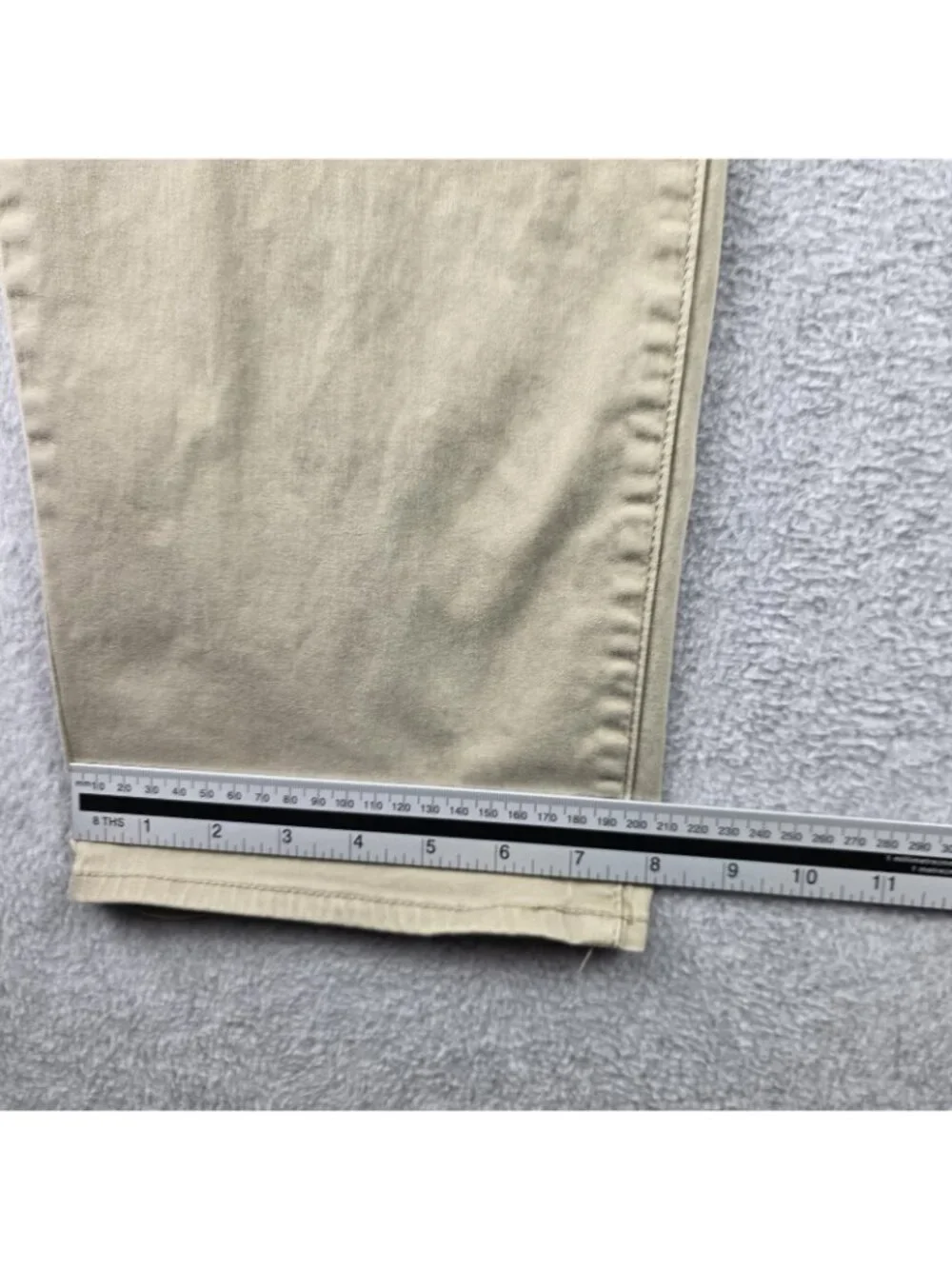 Lucky Brand 223 Straight Pants Mens 42x32 Beige Chino Stretch Casual Cotton